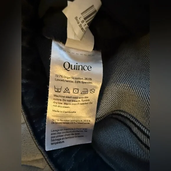 Quince Bella Stretch Relaxed Straight Jeans, size 31 - Picture 6 of 6